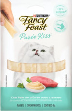 Fancy Feast Purée Kiss con atún - 4 Tubos